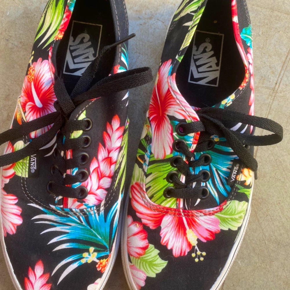 Tropical Floral Authentic Vans